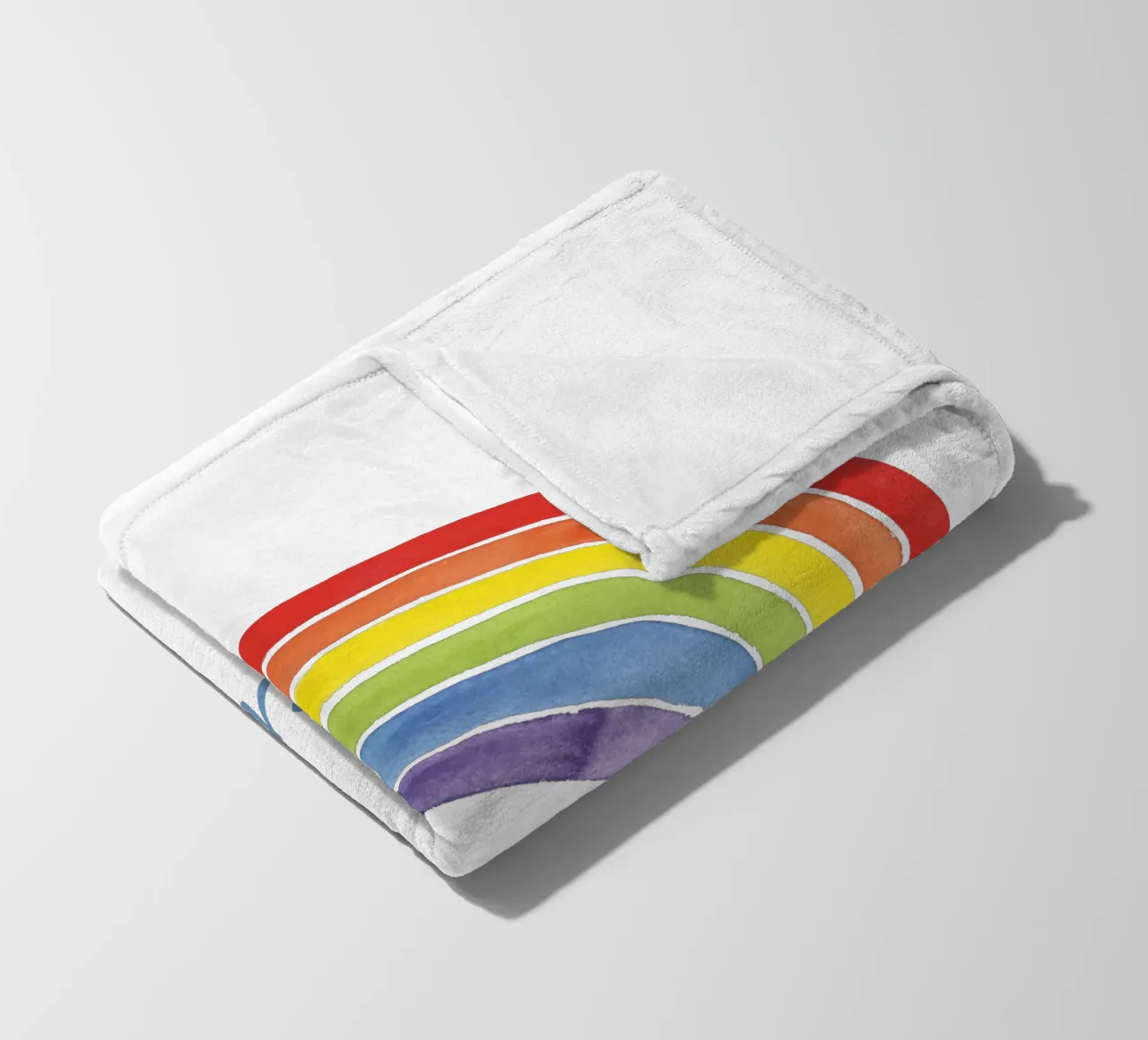 Regenbogen, da qualche parte... coperta in pile da Stefanie Guckau