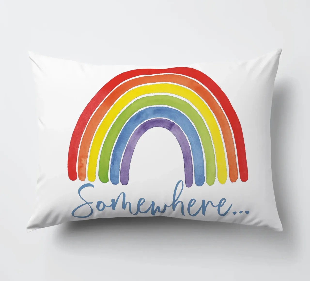 Regenbogen, da qualche parte... cuscino da Stefanie Guckau