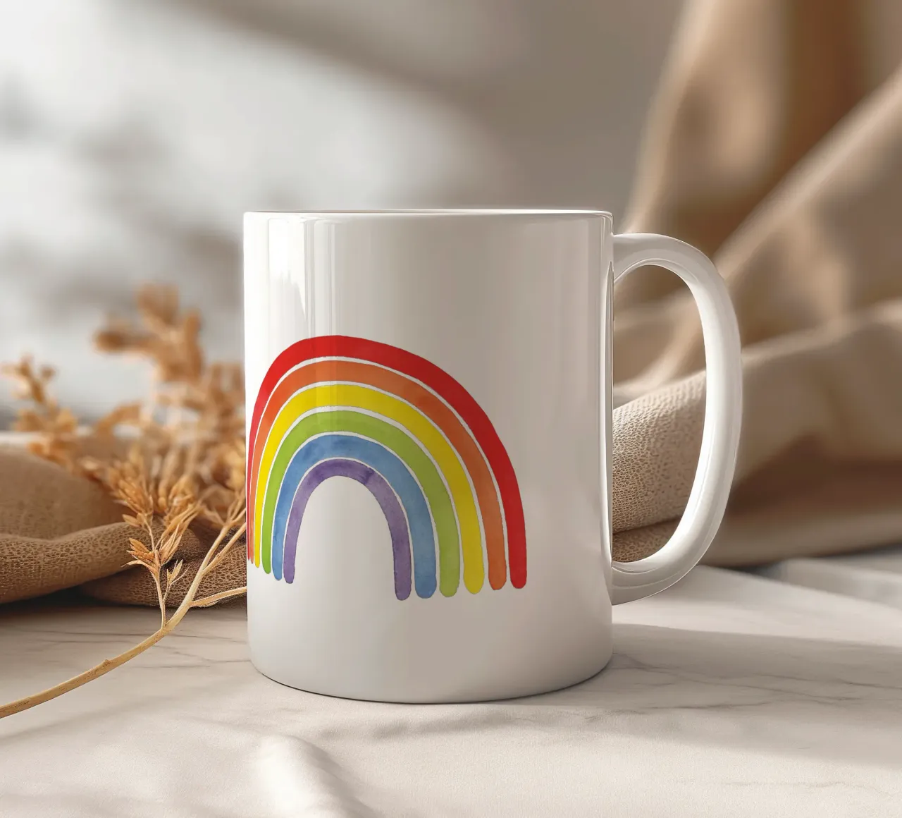 Regenbogen, da qualche parte... tazza in ceramica da Stefanie Guckau