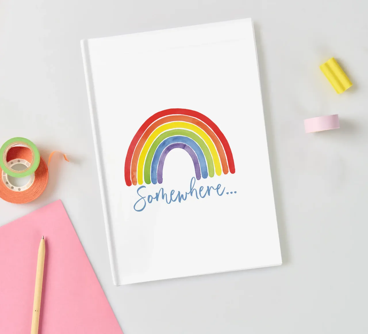 Regenbogen, Somewhere... notebook by Stefanie Guckau