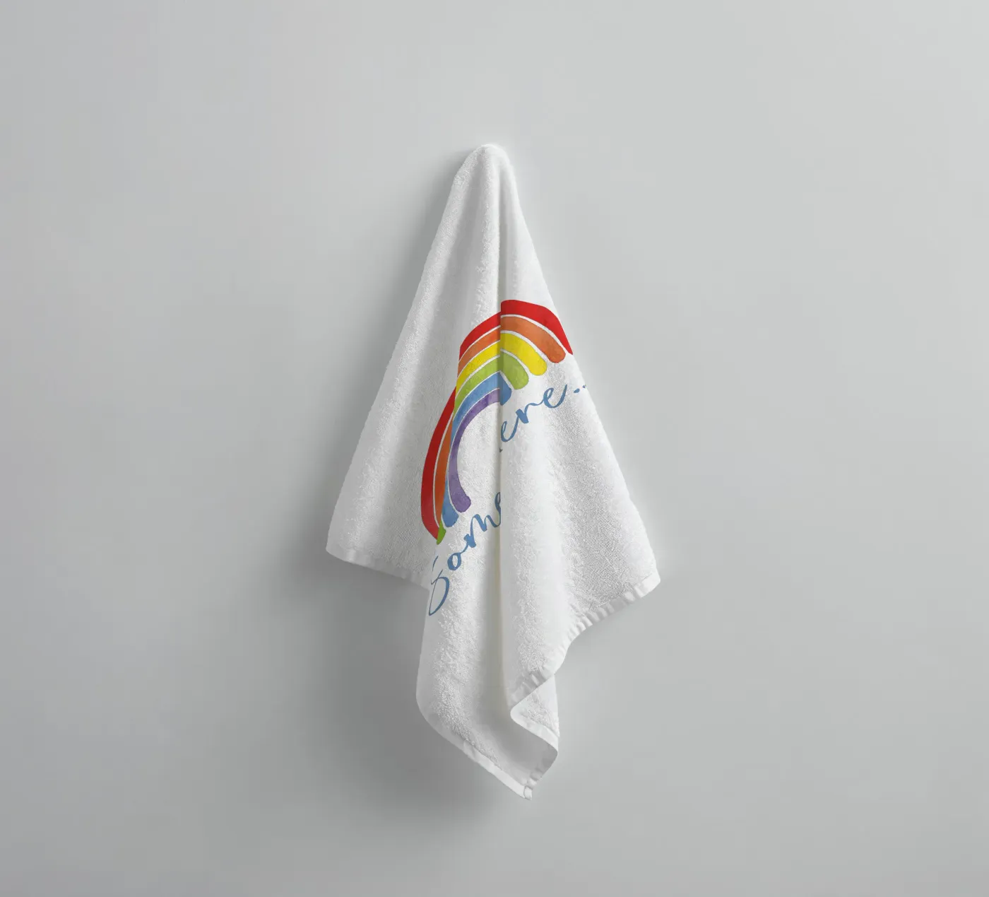 Regenbogen, Somewhere... towel by Stefanie Guckau