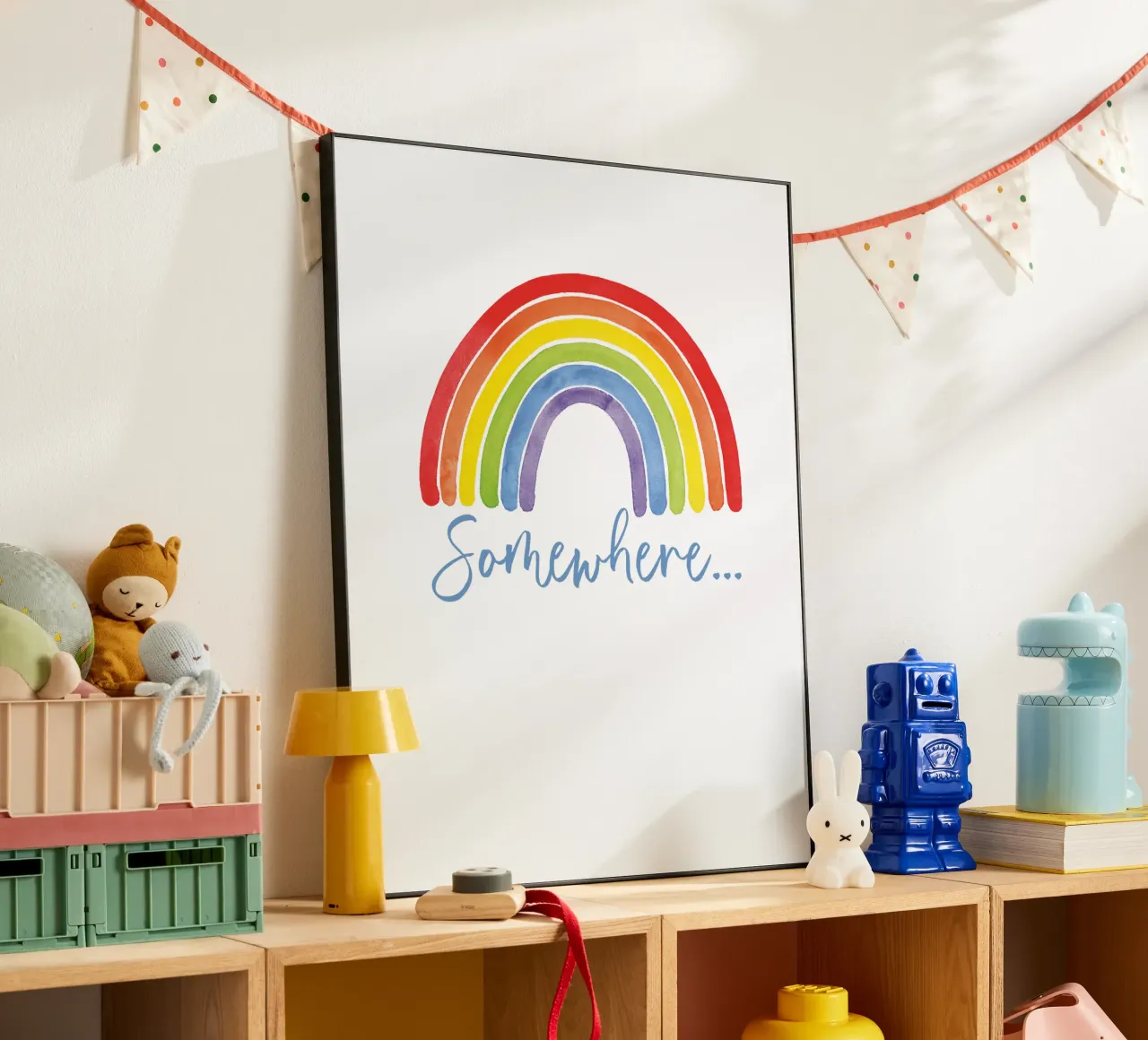 Regenbogen, da qualche parte... alluminio dibond da Stefanie Guckau