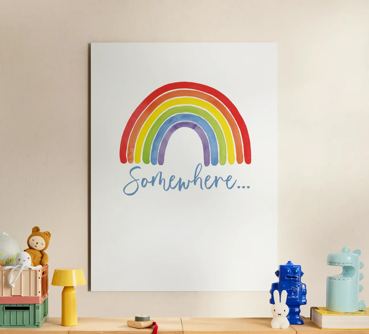 Regenbogen, da qualche parte... alluminio dibond da Stefanie Guckau