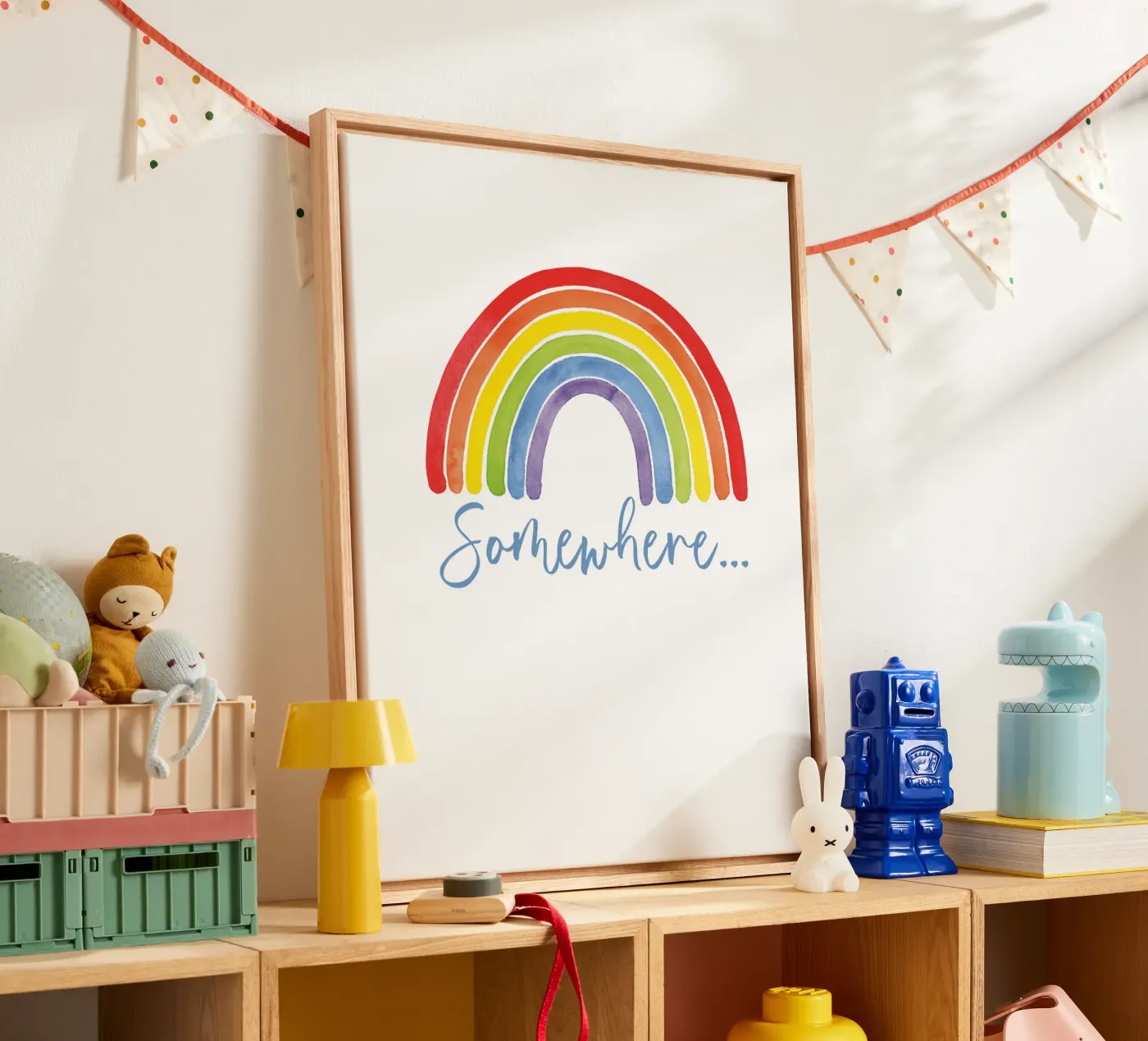 Regenbogen, Somewhere... canvas by Stefanie Guckau