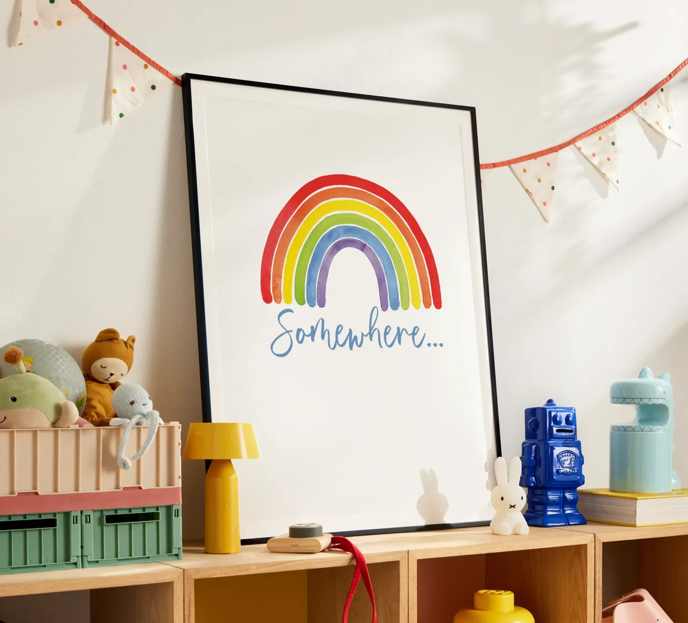 Regenbogen, Somewhere... poster by Stefanie Guckau