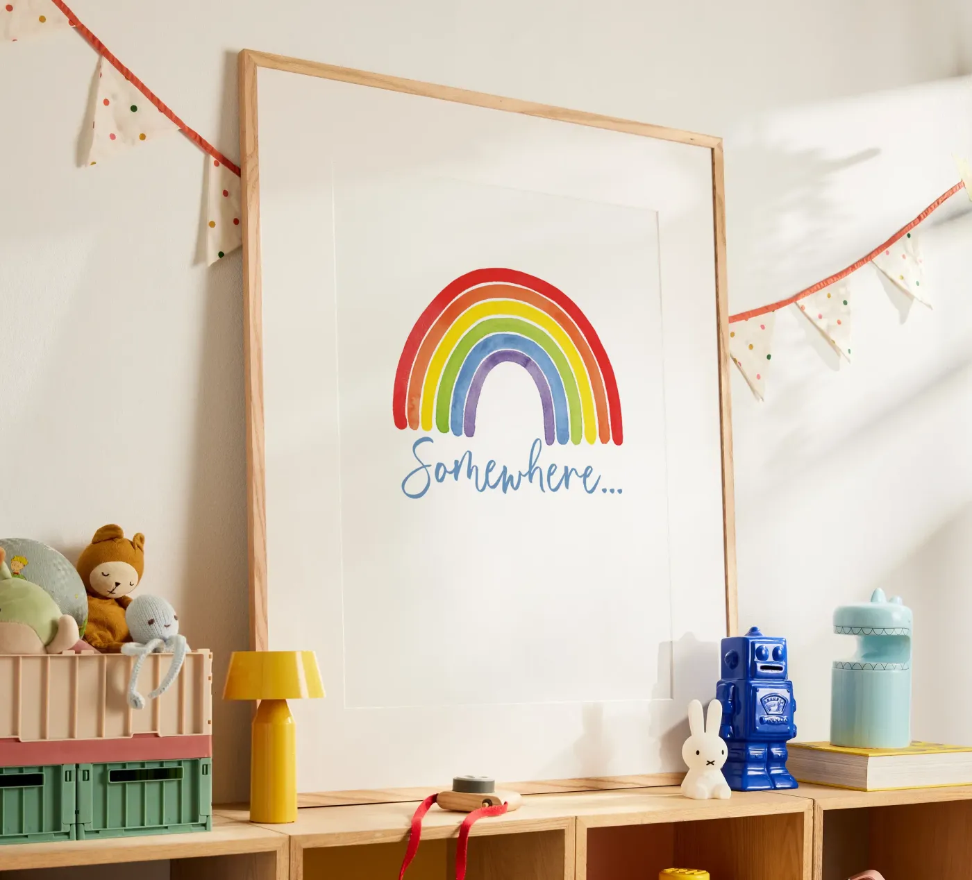 Regenbogen, Somewhere... poster by Stefanie Guckau