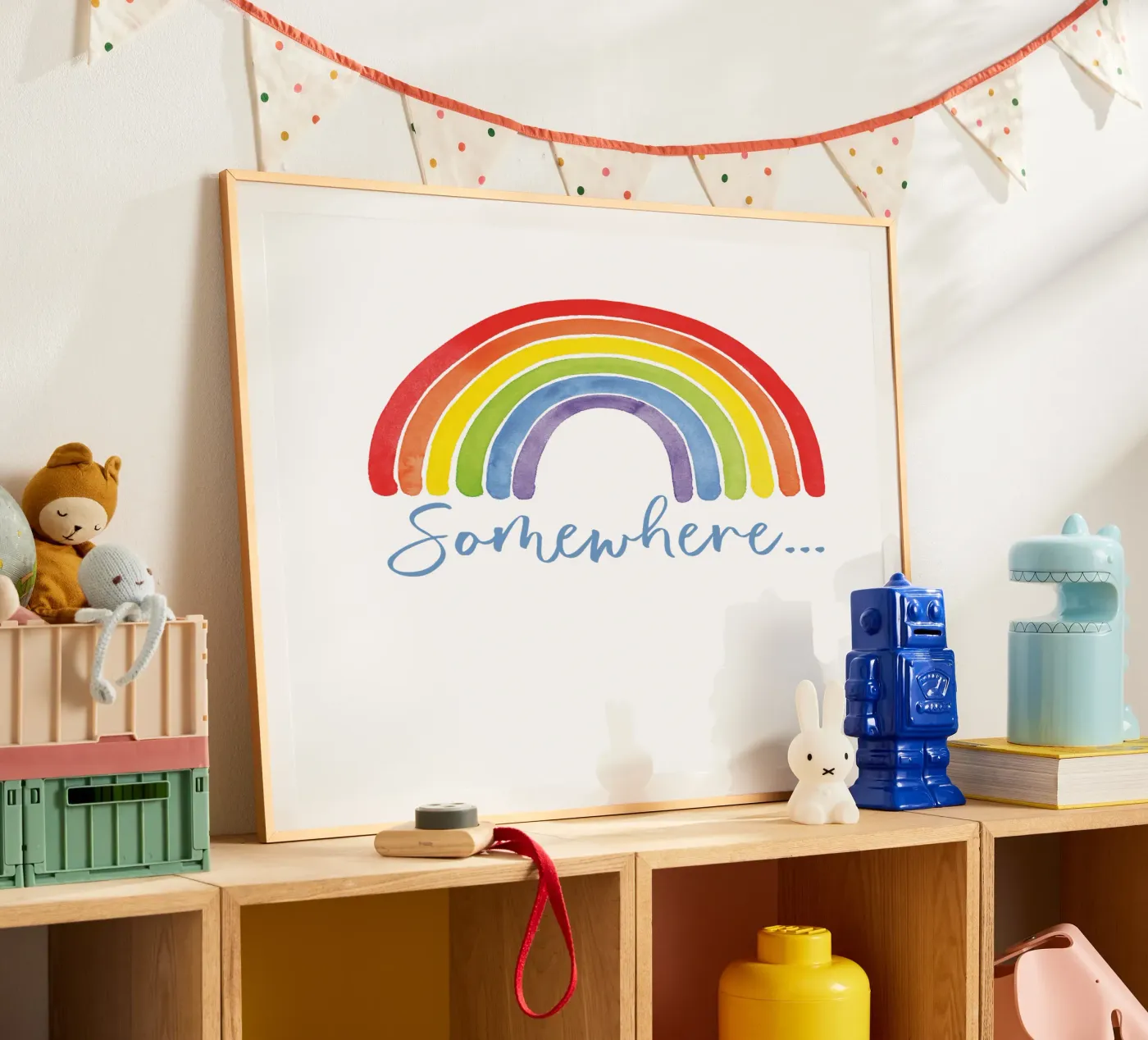 Regenbogen, Somewhere... poster by Stefanie Guckau