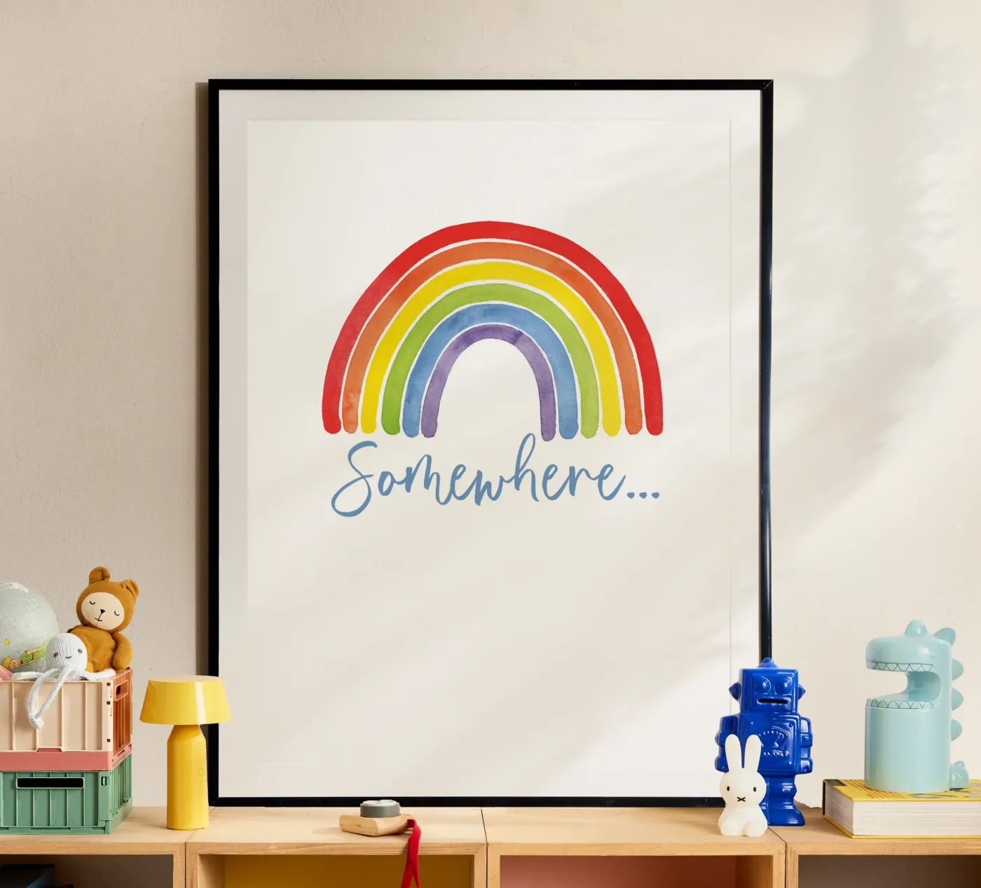 Regenbogen, Somewhere... poster by Stefanie Guckau