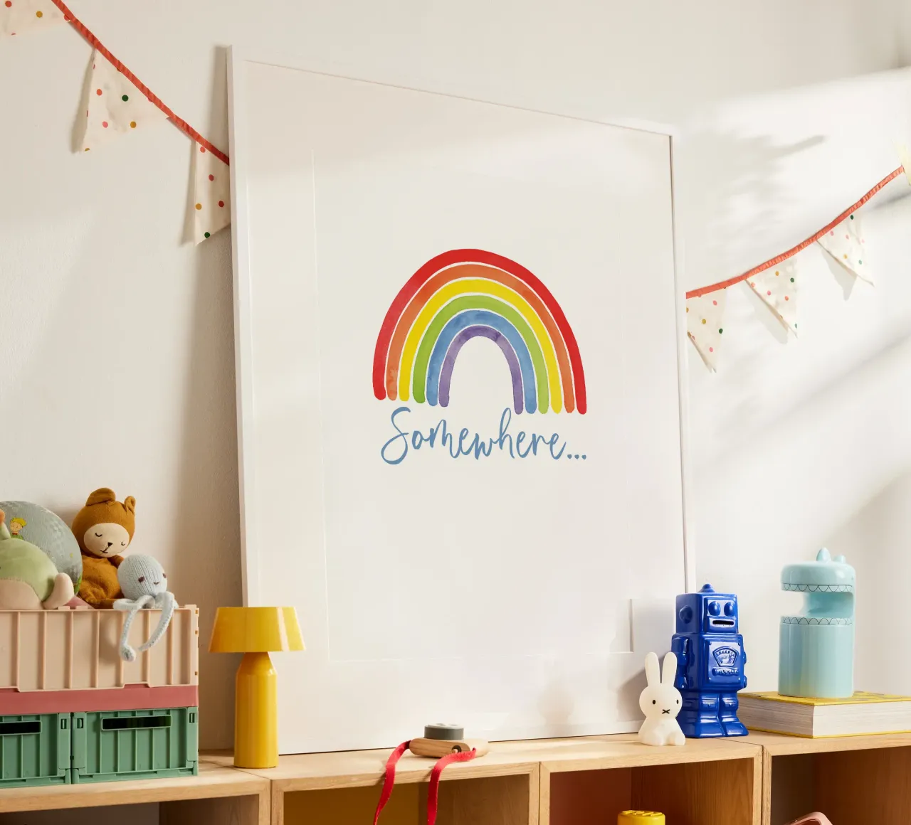 Regenbogen, Irgendwo... Hahnemühle von Stefanie Guckau