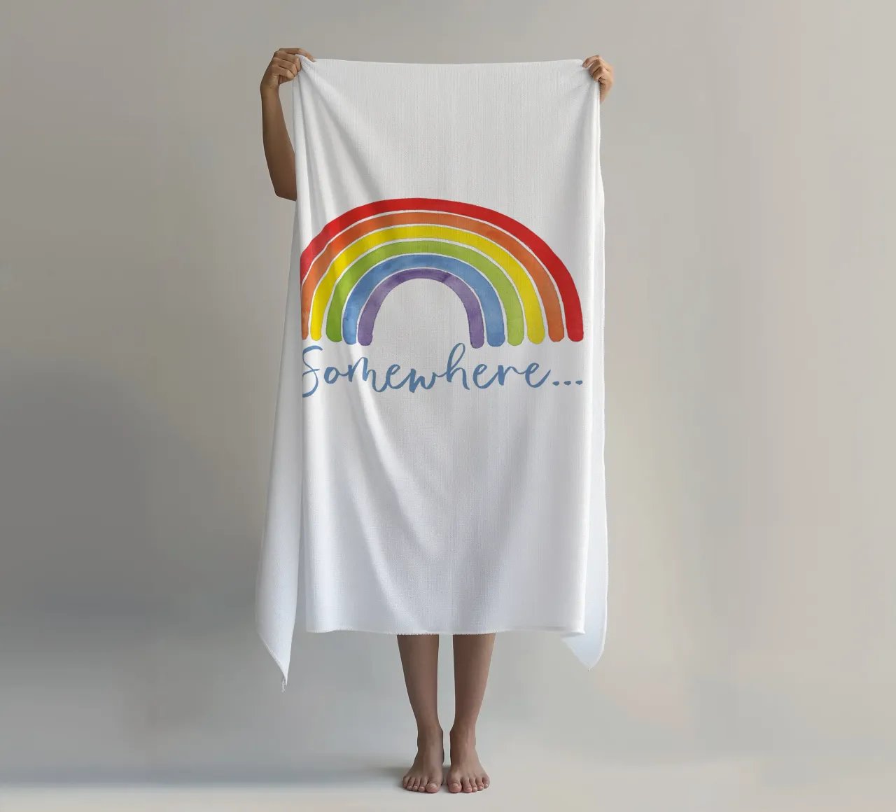 Regenbogen, da qualche parte... telo mare da Stefanie Guckau