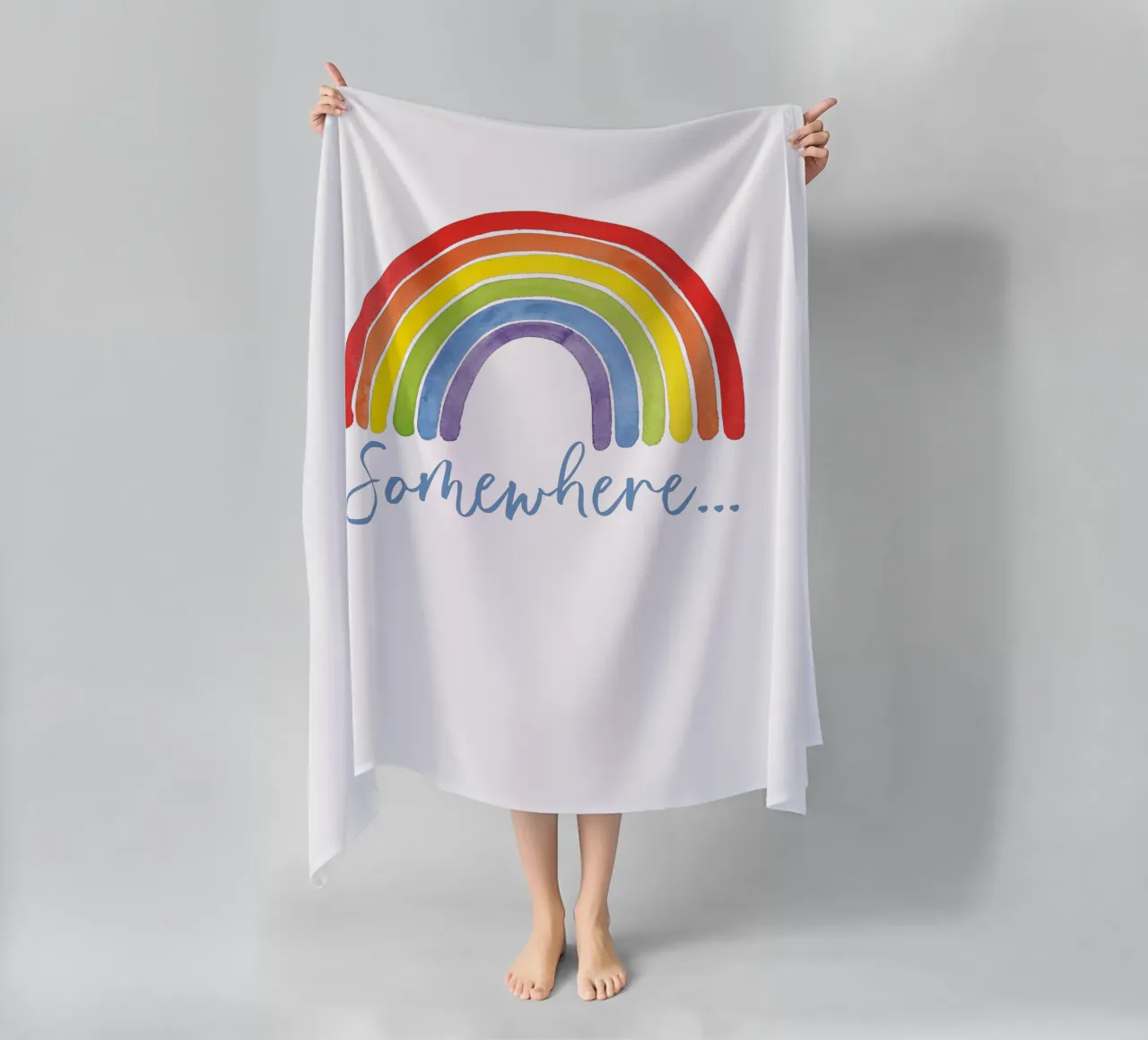 Regenbogen, da qualche parte... telo mare da Stefanie Guckau