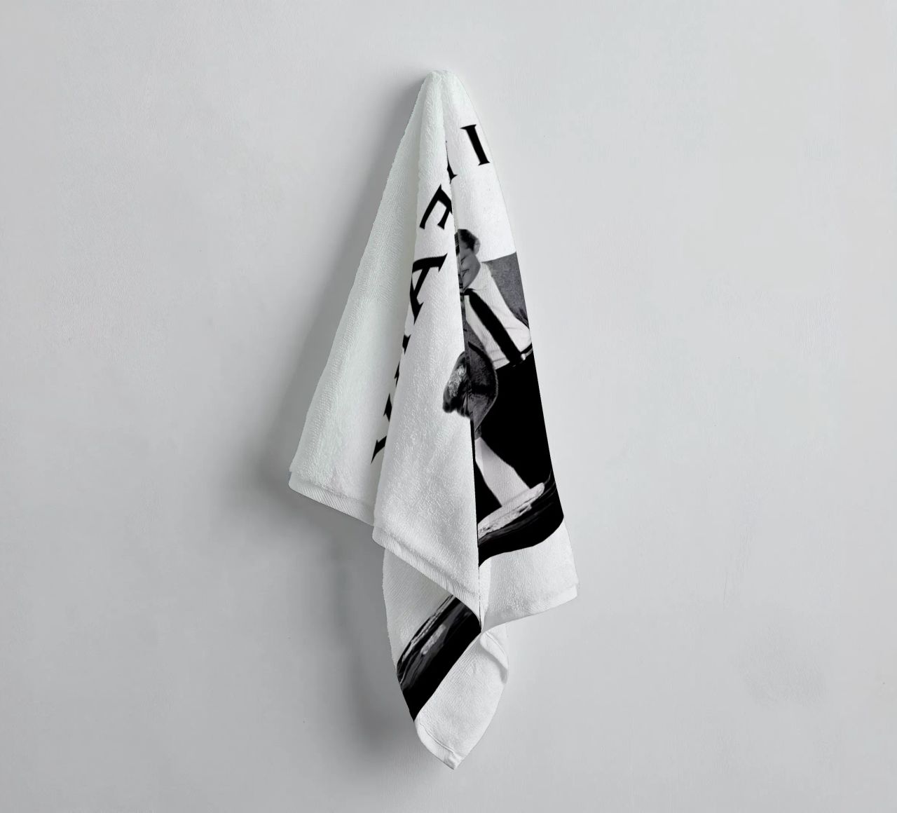Audrey Hepburn, George Peppard in Breakfast at Tiffany's towel by Gallery Print and Art Limited