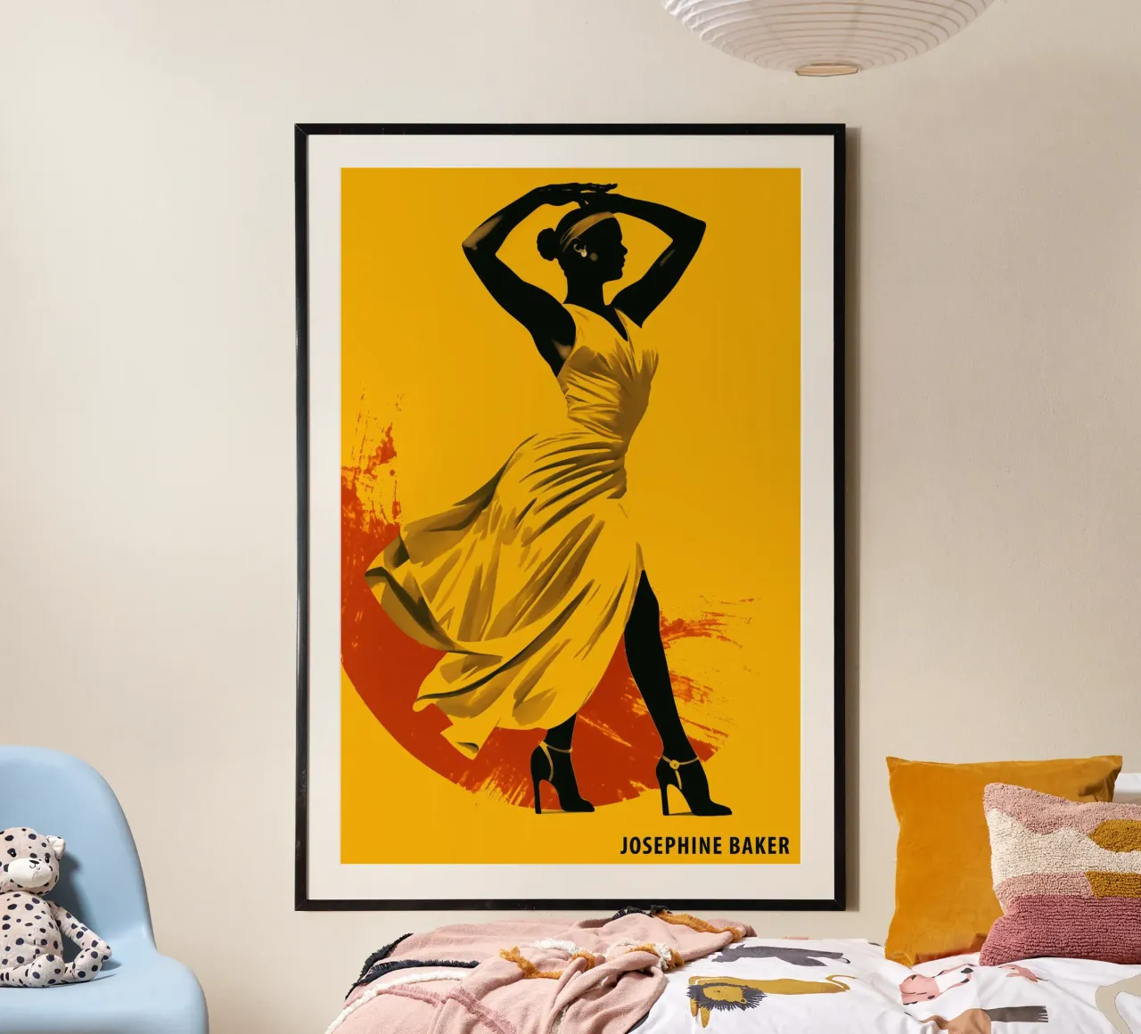 Josephine Baker | Icona dell'età del jazz nello stile di Toulouse-Lautrec poster da Autofocus