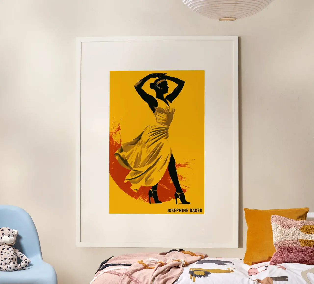 Josephine Baker | Icona dell'età del jazz nello stile di Toulouse-Lautrec poster da Autofocus