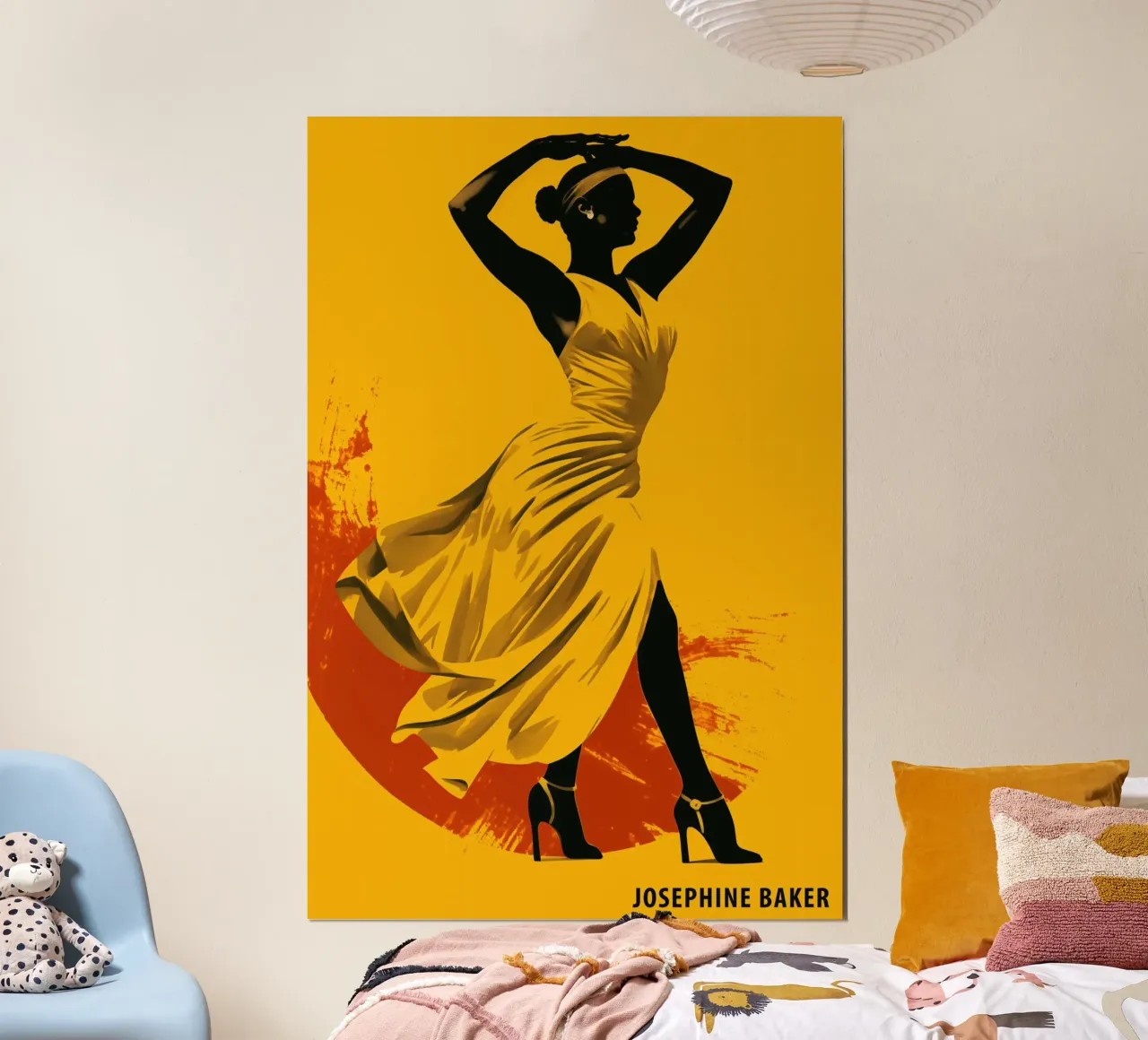 Josephine Baker | Icona dell'età del jazz nello stile di Toulouse-Lautrec poster da Autofocus