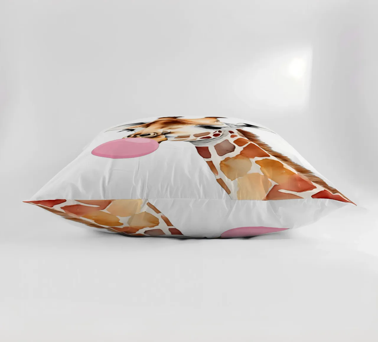 Giraffa sfacciata Pop cuscino da Doodle Dreams Art