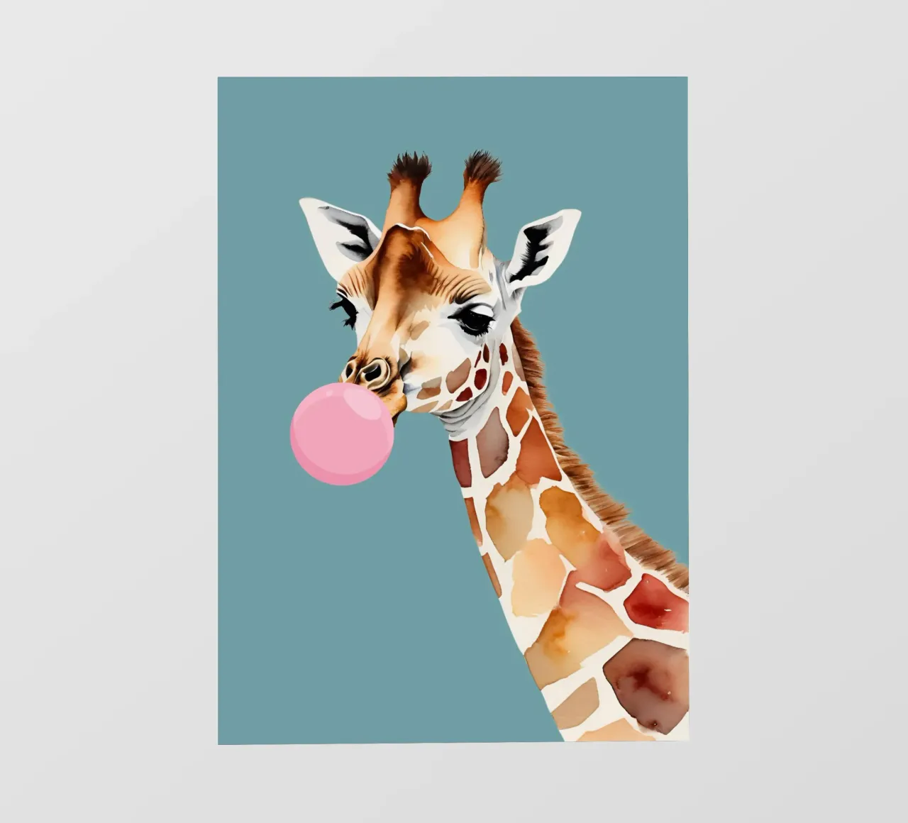 Giraffa sfacciata Pop telo in pvc da Doodle Dreams Art