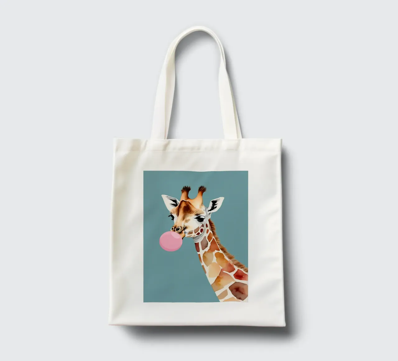 Giraffa sfacciata Pop borsa in juta da Doodle Dreams Art