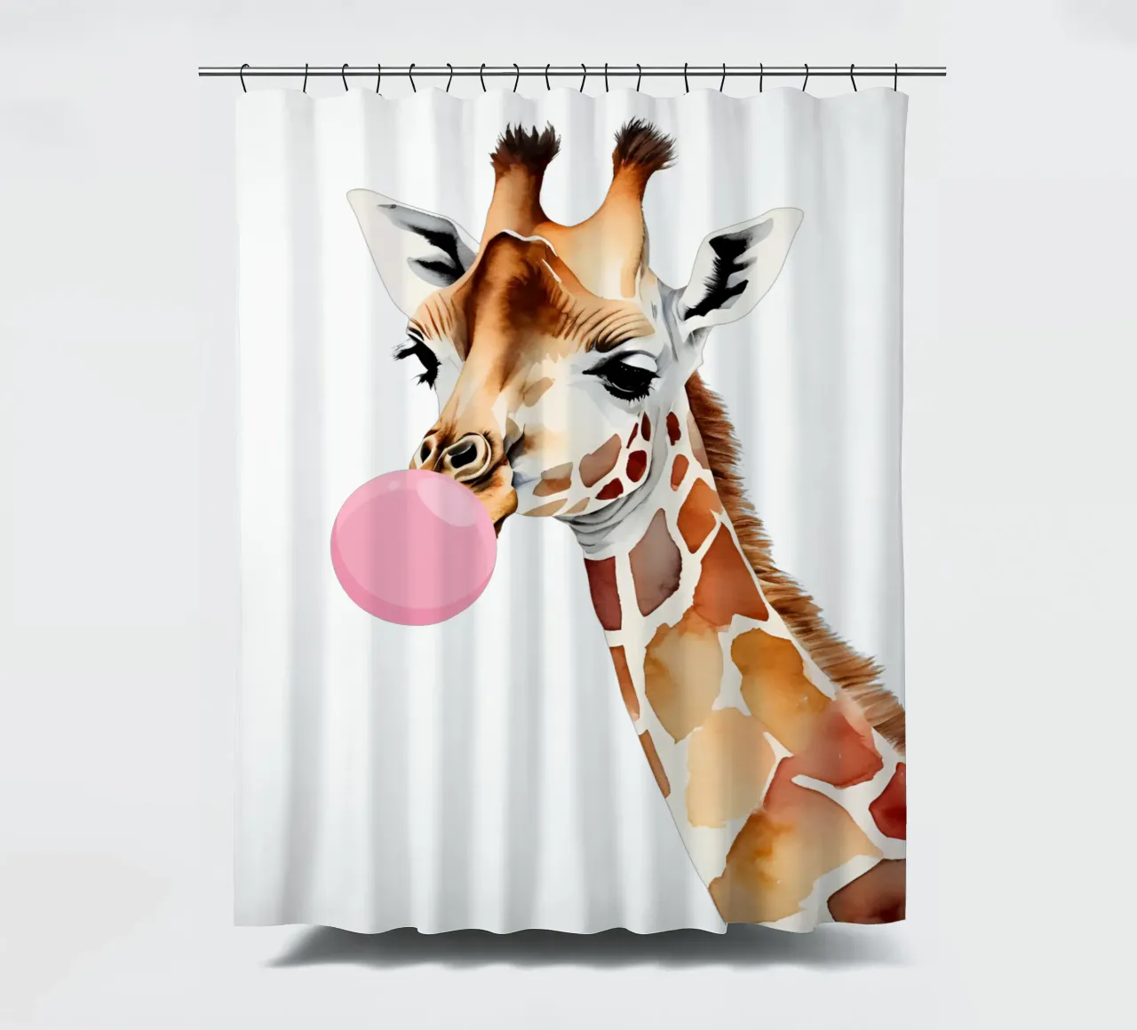 Giraffa sfacciata Pop tenda da doccia da Doodle Dreams Art