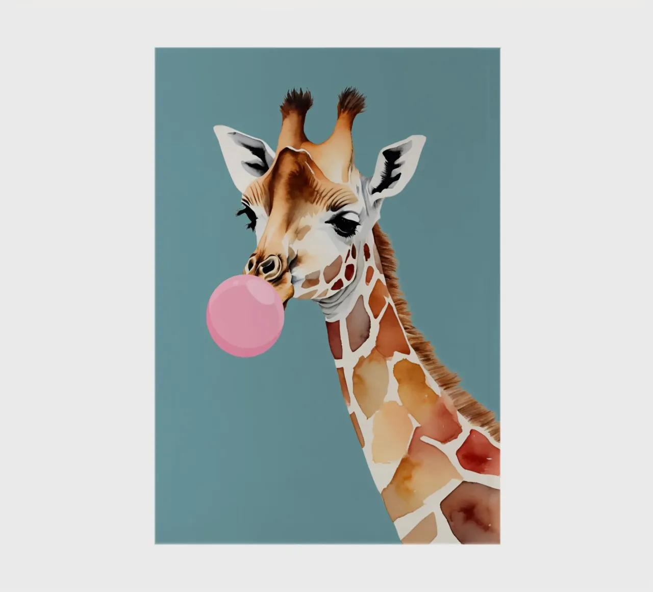 Cheeky Giraffe Pop notebook by Doodle Dreams Art