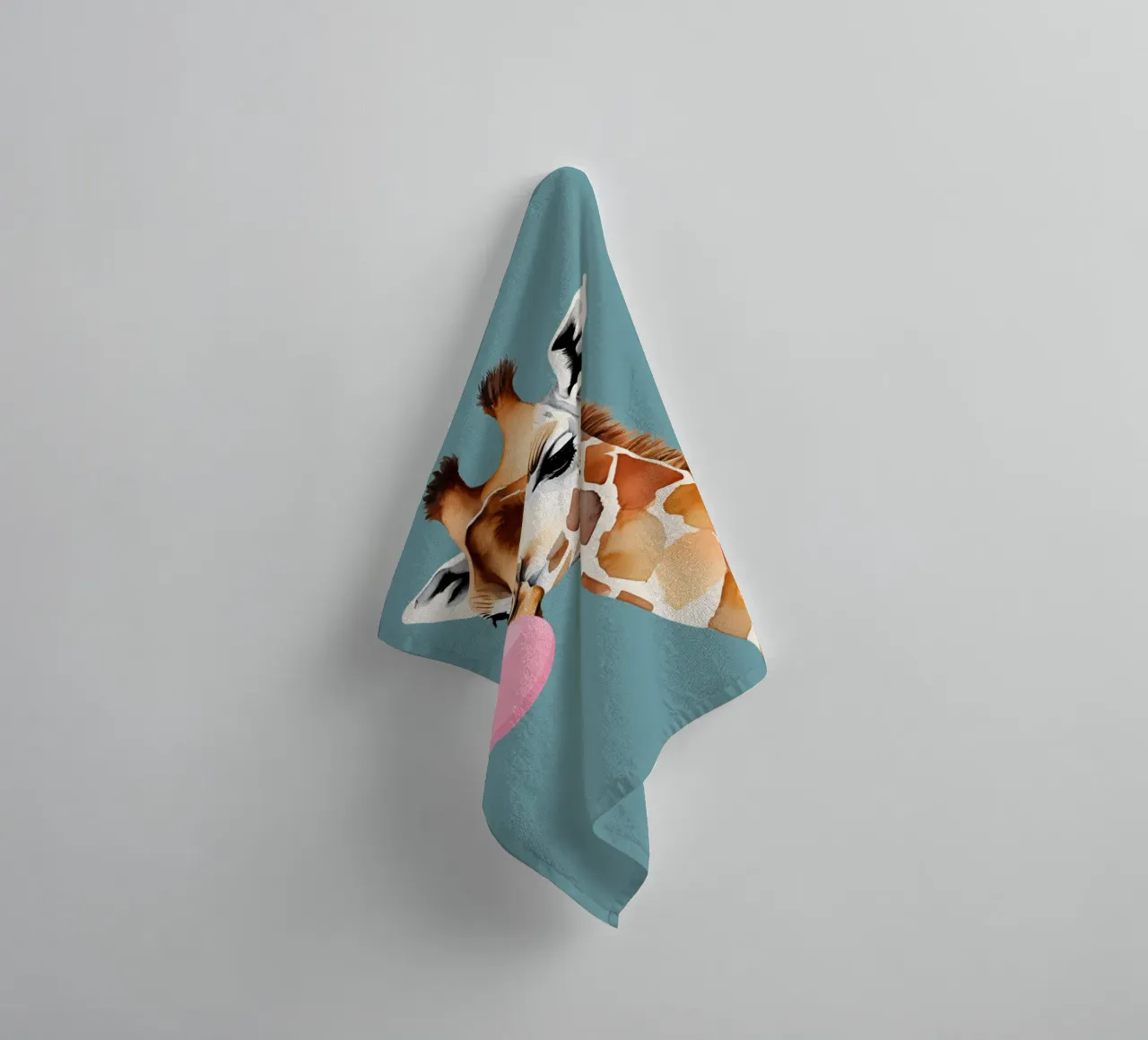 Giraffa sfacciata Pop asciugamano da bagno da Doodle Dreams Art