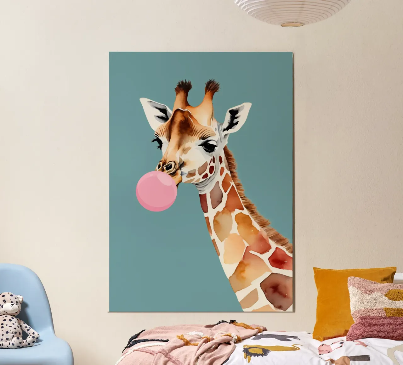Giraffa sfacciata Pop carta hahnemühle da Doodle Dreams Art