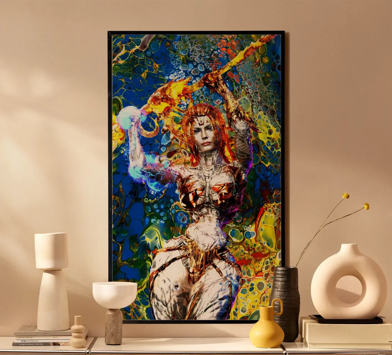 Melania Wolfen vincitrice della Hall of Fame di Halloween Hexen 2024 poster con telaio in alluminio da the-witcher