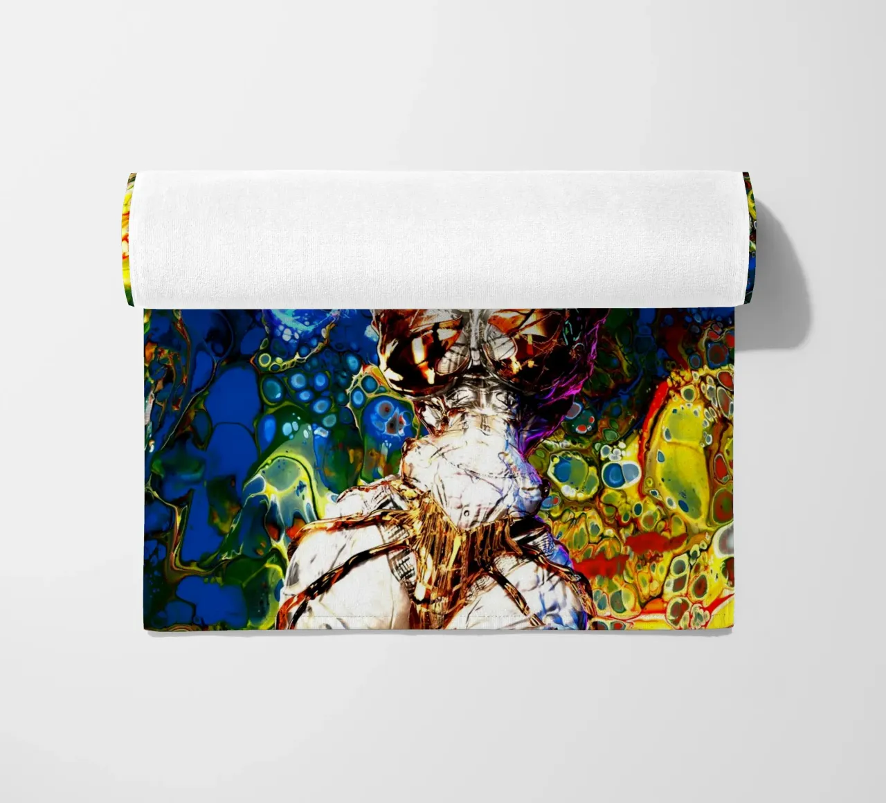 Melania Wolfen Winner of Halloween Hexen Hall of Fame 2024 beach towel by the-witcher
