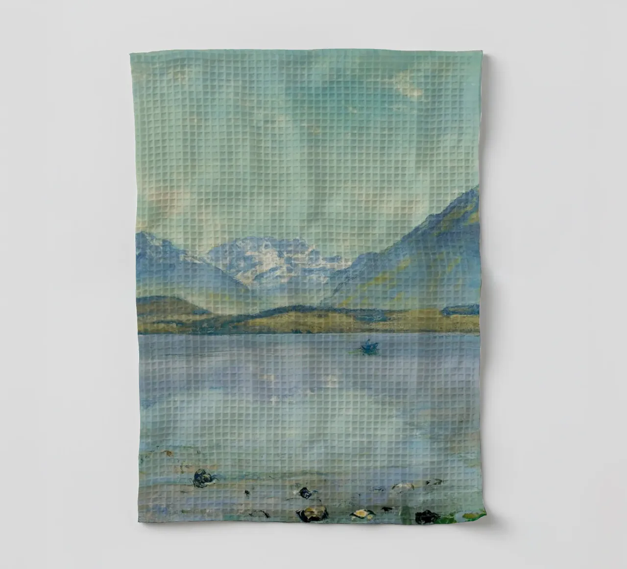 Ferdinand Hodler - Lago di Thun con Blüemlisalp e Niesen canovaccio da cucina da William Store