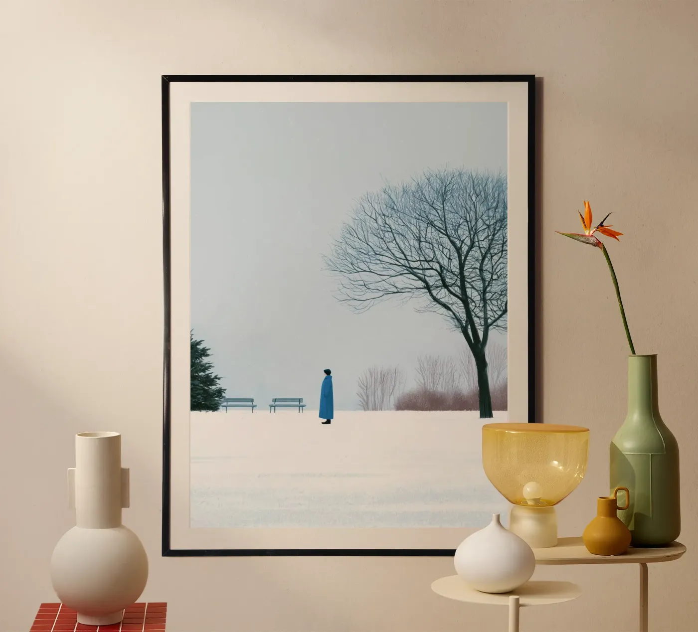 Winterliche Einsamkeit Poster von Bloomtheory