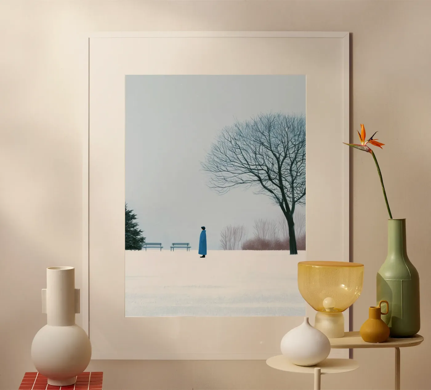 Winterliche Einsamkeit Poster von Bloomtheory
