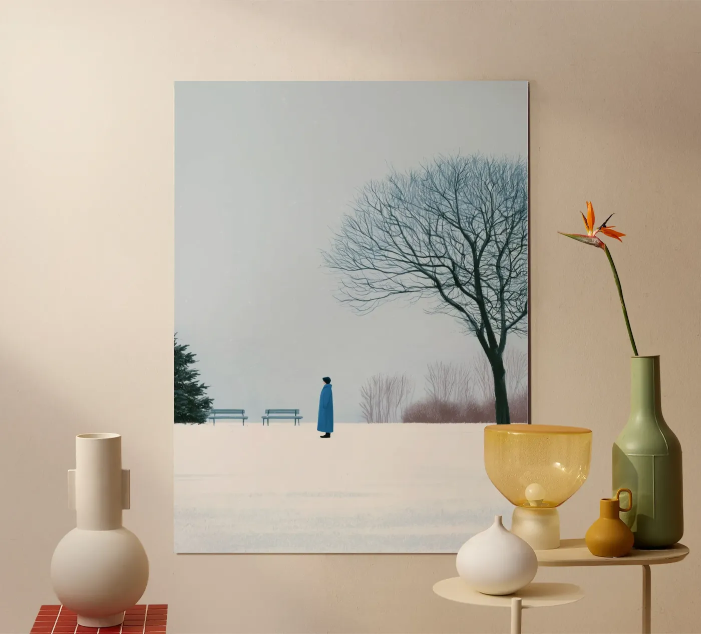 Winterliche Einsamkeit Poster von Bloomtheory
