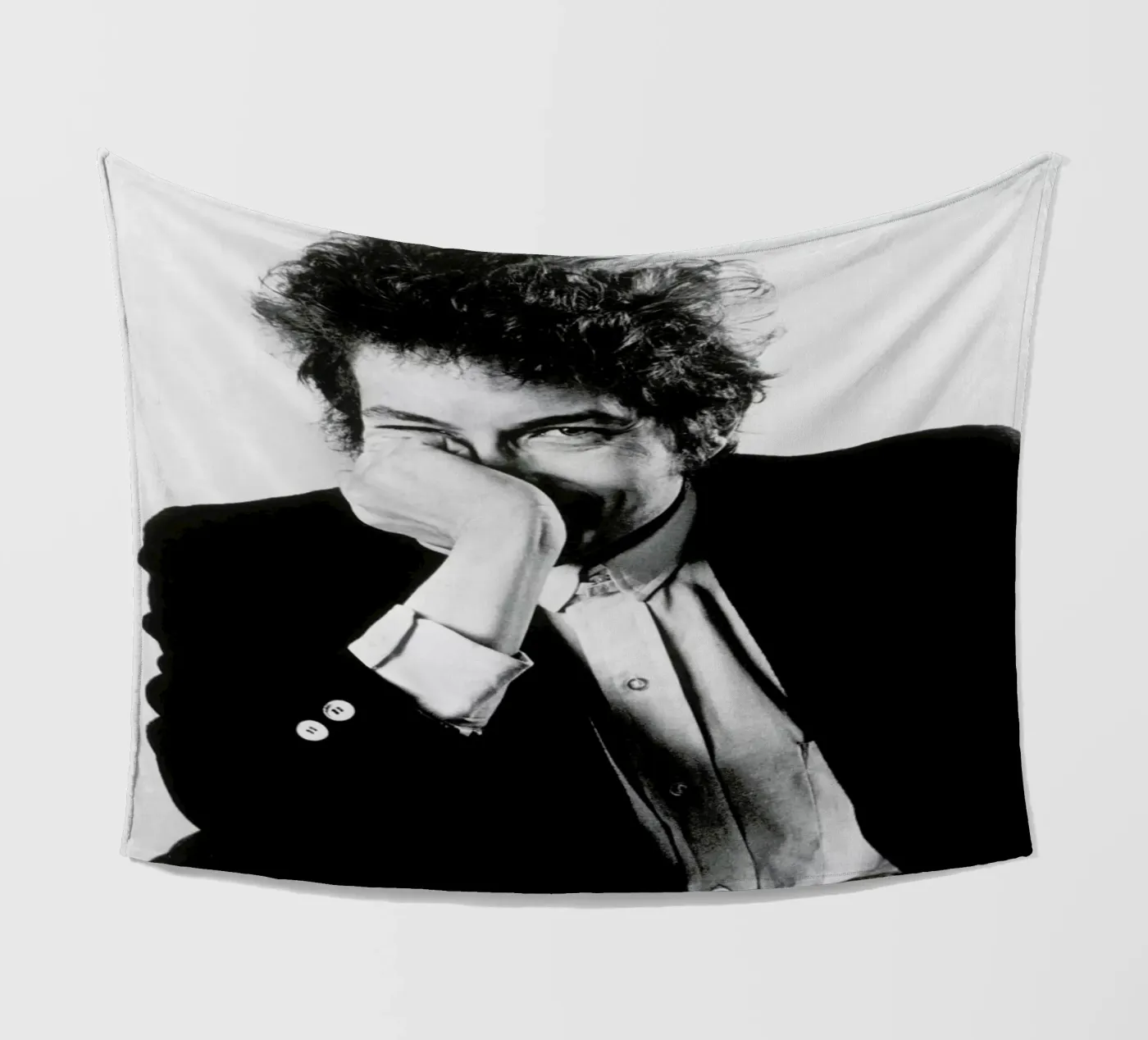 Bob Dylan fleece blanket by Gallery Print and Art Limited