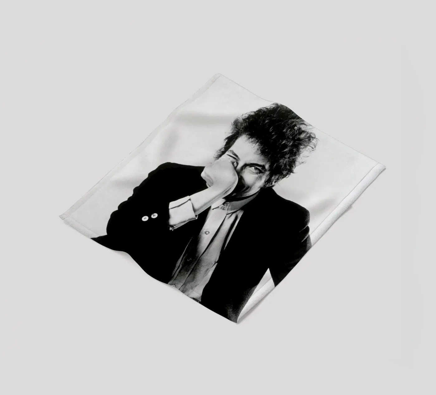 Bob Dylan fleece blanket by Gallery Print and Art Limited