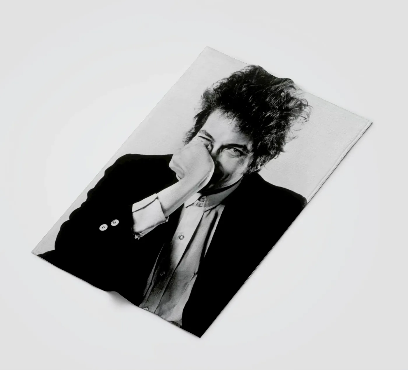 Bob Dylan fleece blanket by Gallery Print and Art Limited