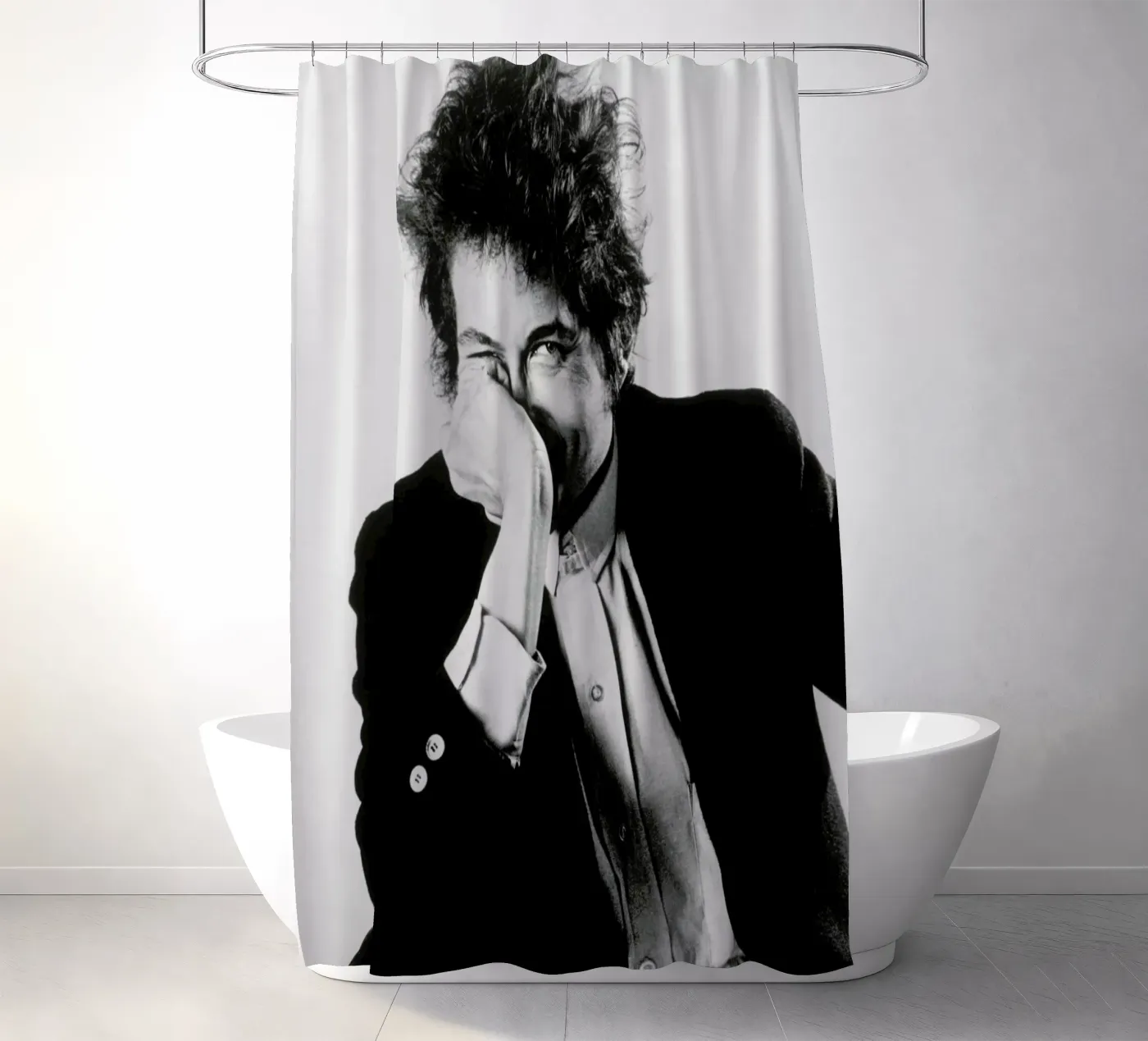 Bob Dylan douchegordijn van Gallery Print and Art Limited