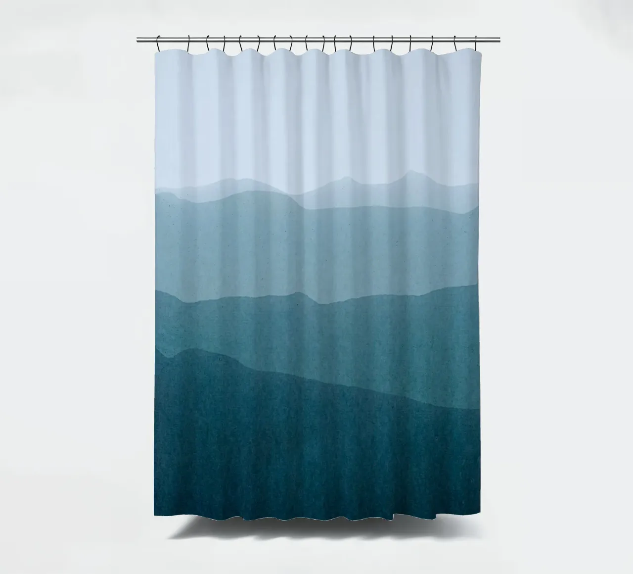 gradient landscape teal tenda da doccia da IRIS LEHNHARDT FINE ART