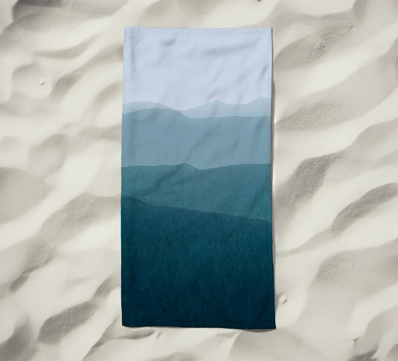 gradient landscape teal telo mare da IRIS LEHNHARDT FINE ART