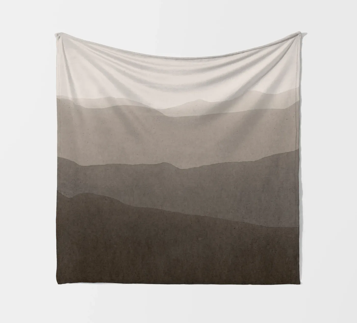 gradient landscape brown Fleecedecke von IRIS LEHNHARDT FINE ART