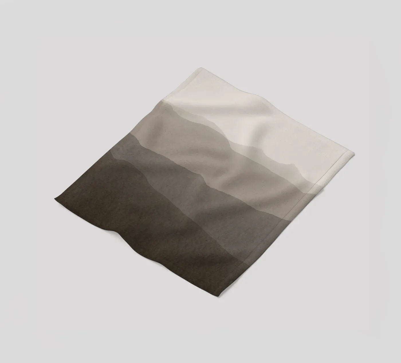gradient landscape brown Fleecedecke von IRIS LEHNHARDT FINE ART