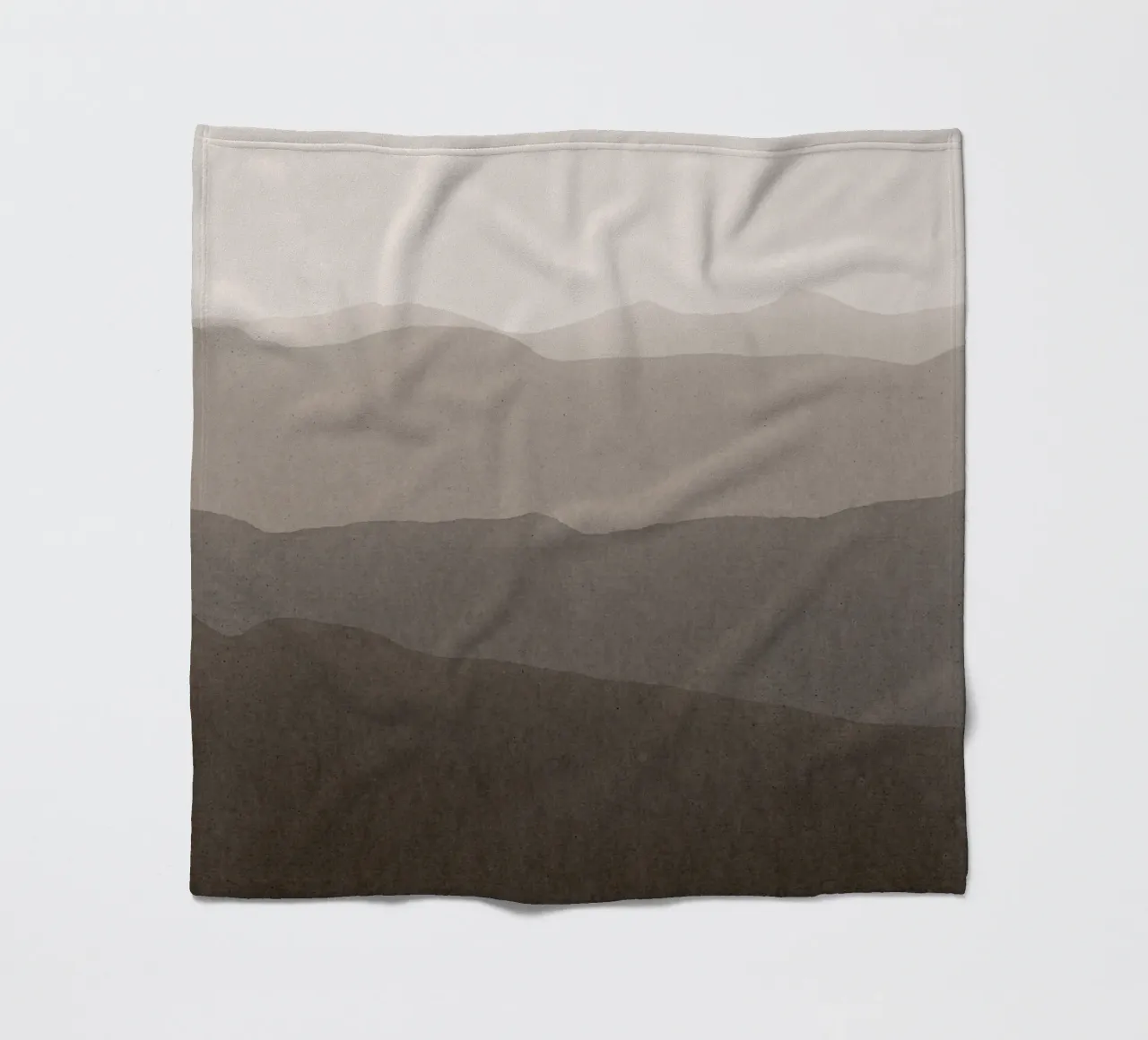 gradient landscape brown coperta in pile da IRIS LEHNHARDT FINE ART