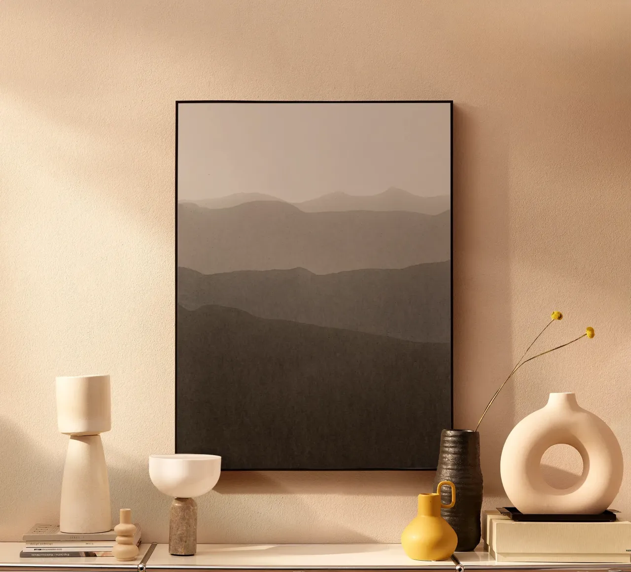 gradient landscape brown alluminio dibond da IRIS LEHNHARDT FINE ART