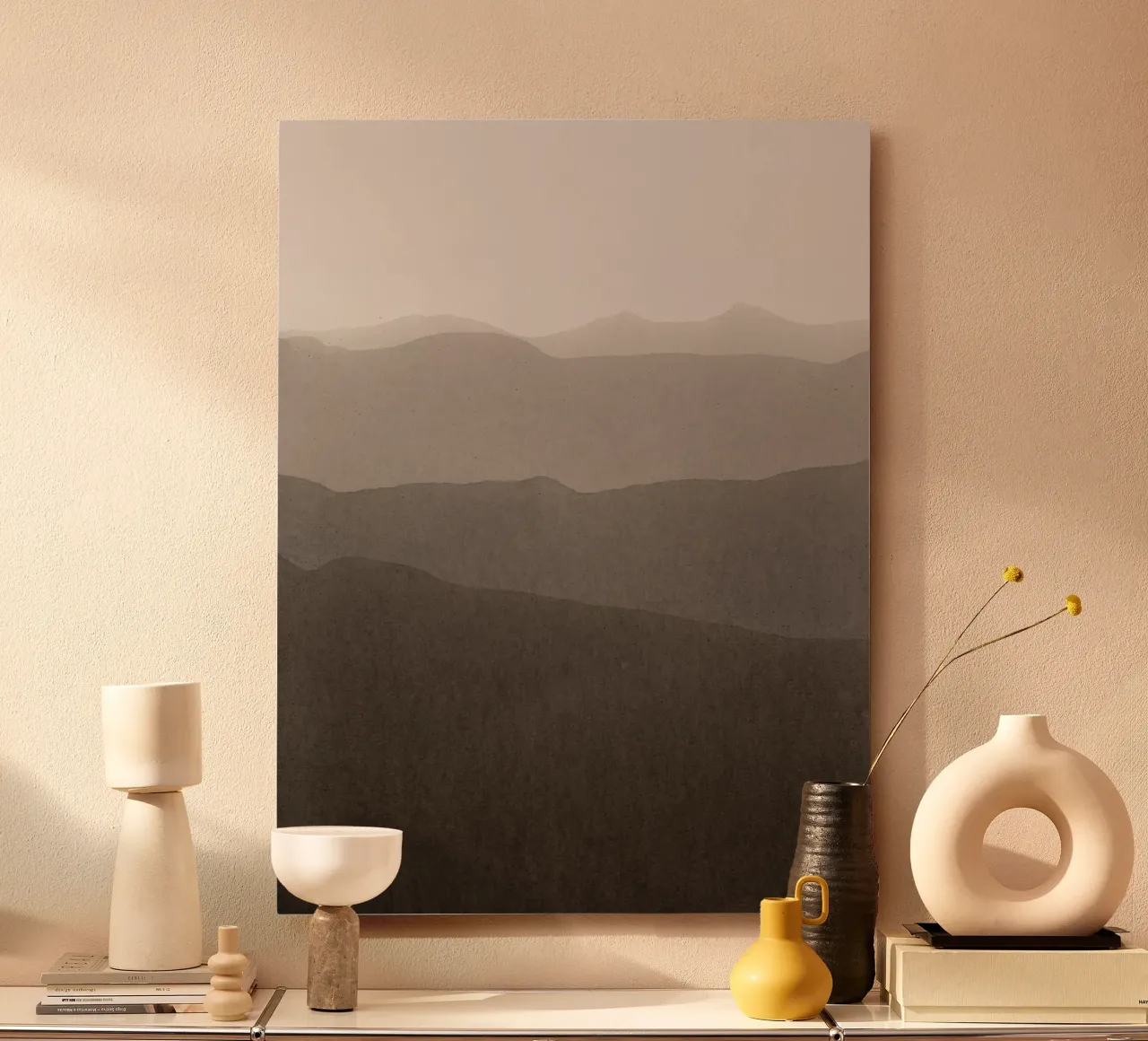 gradient landscape brown alluminio dibond da IRIS LEHNHARDT FINE ART