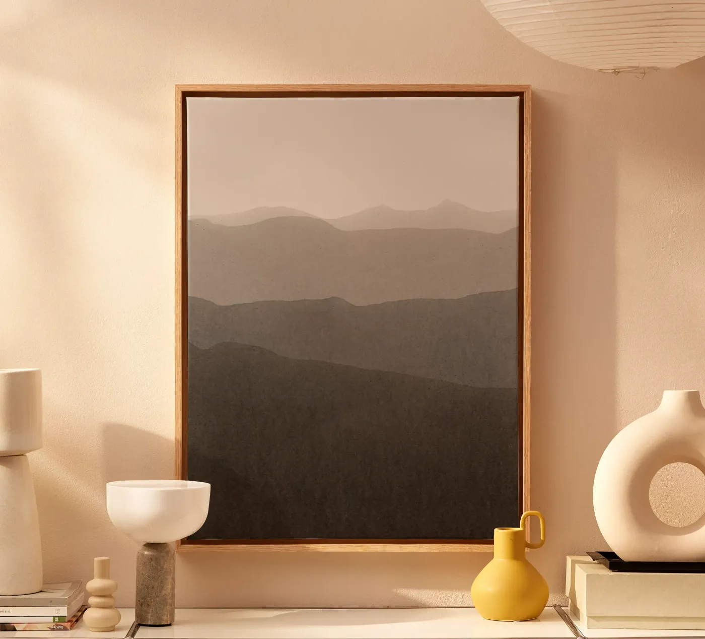 gradient landscape brown tela da IRIS LEHNHARDT FINE ART