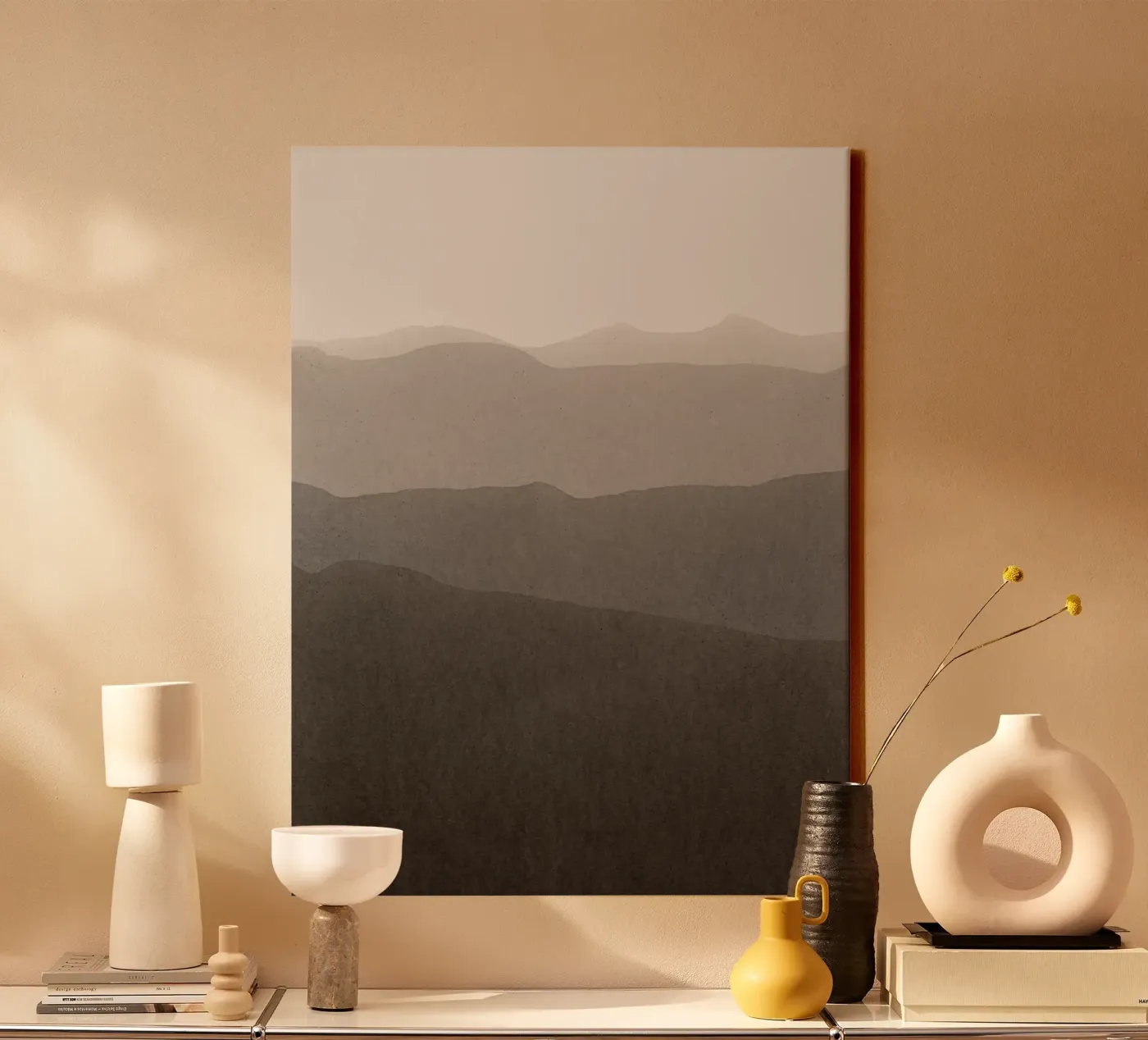 gradient landscape brown tela da IRIS LEHNHARDT FINE ART