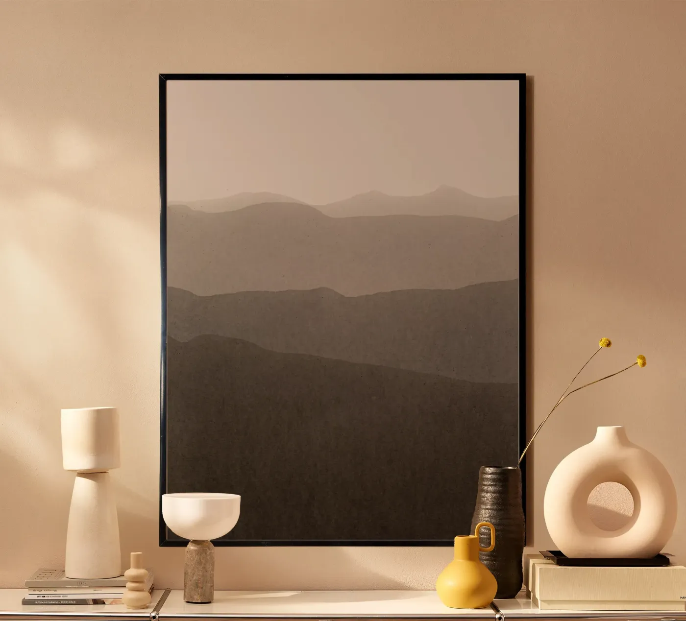gradient landscape brown Poster von IRIS LEHNHARDT FINE ART