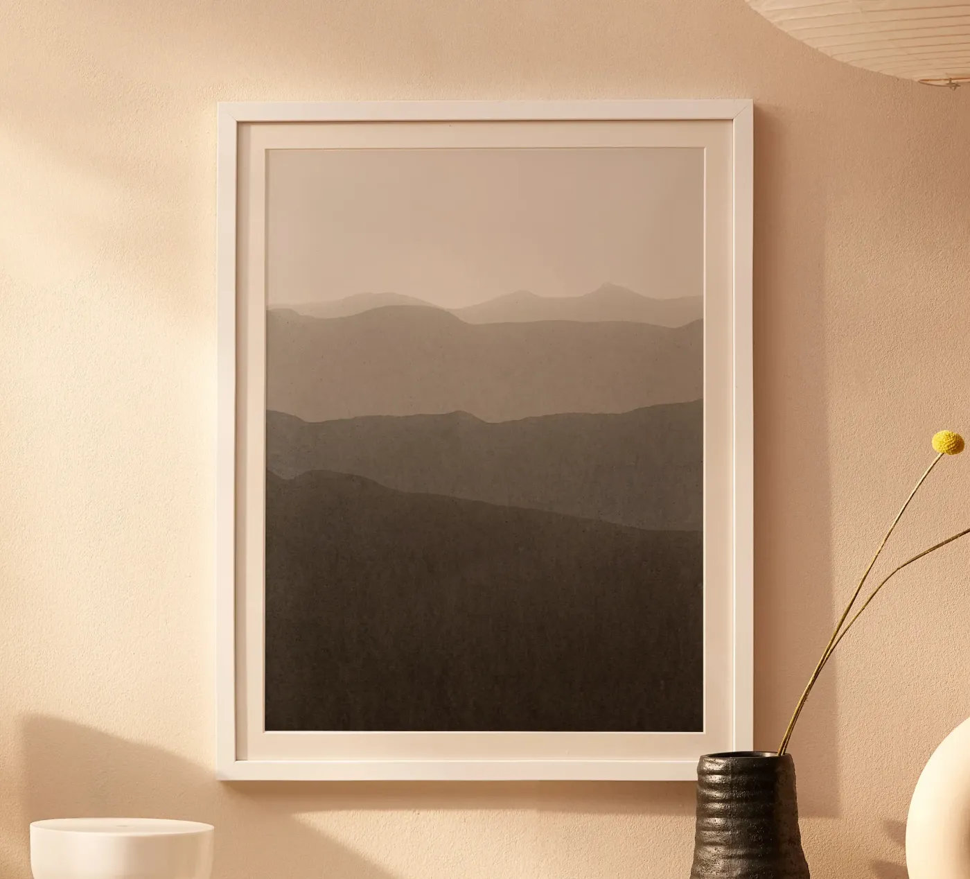 gradient landscape brown Poster von IRIS LEHNHARDT FINE ART