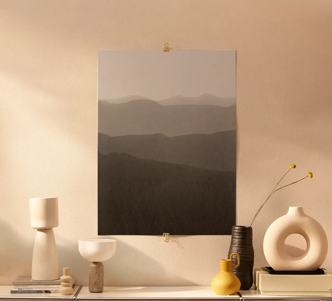 gradient landscape brown Poster von IRIS LEHNHARDT FINE ART