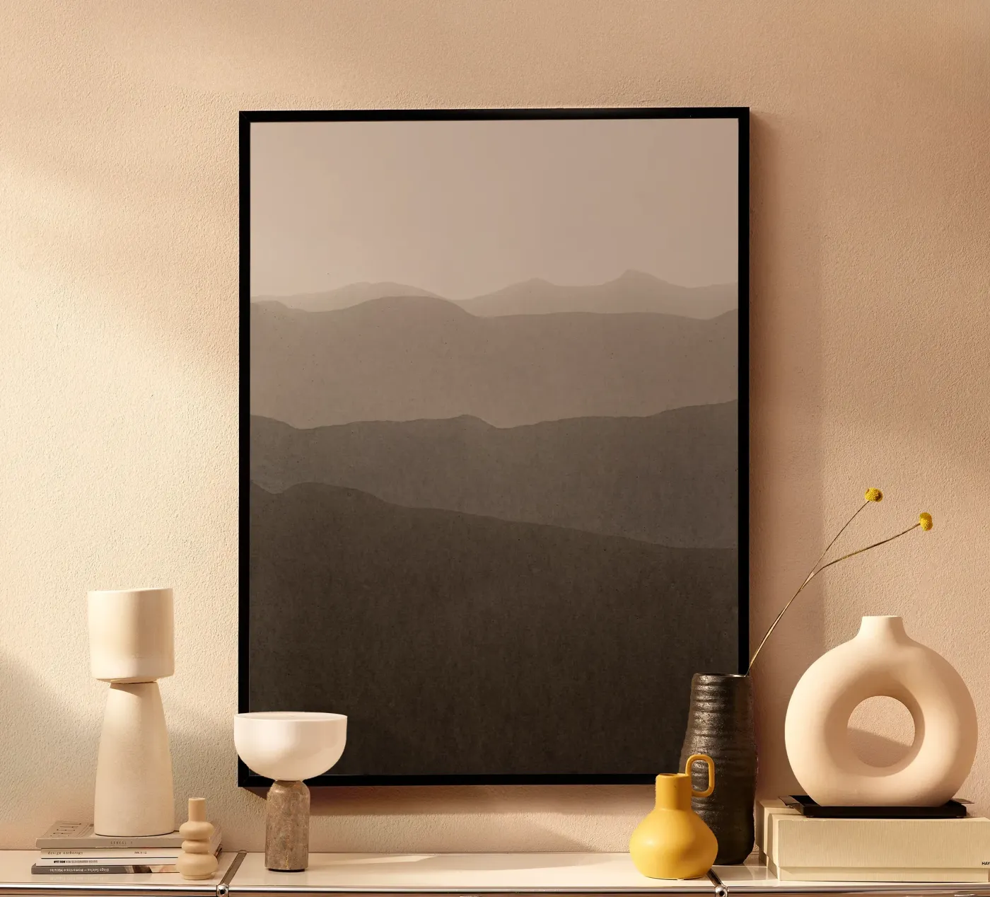 gradient landscape brown Poster von IRIS LEHNHARDT FINE ART