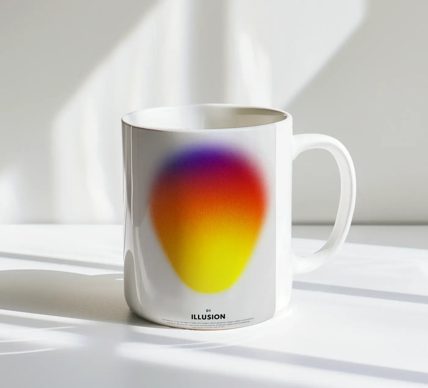 Illusion ceramic mug by RS LAB STUDIO